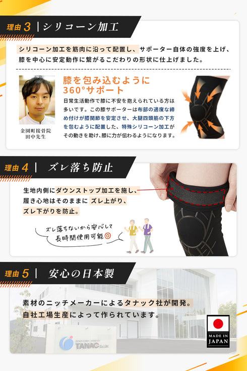 タフシロン 人工筋肉膝サポーター【ネクスト】