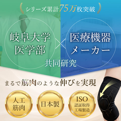 タフシロン 人工筋肉膝サポーター【ネクスト】