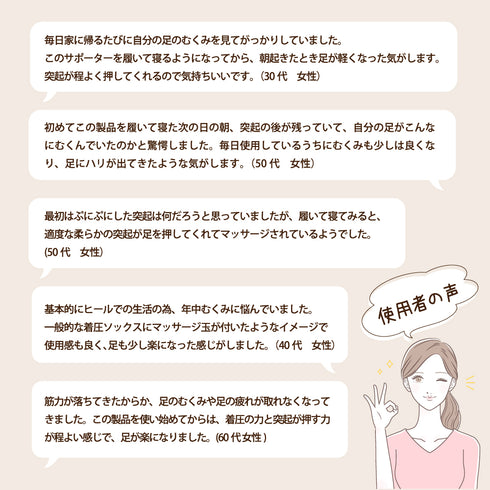 ふくらはぎ指圧サポーター